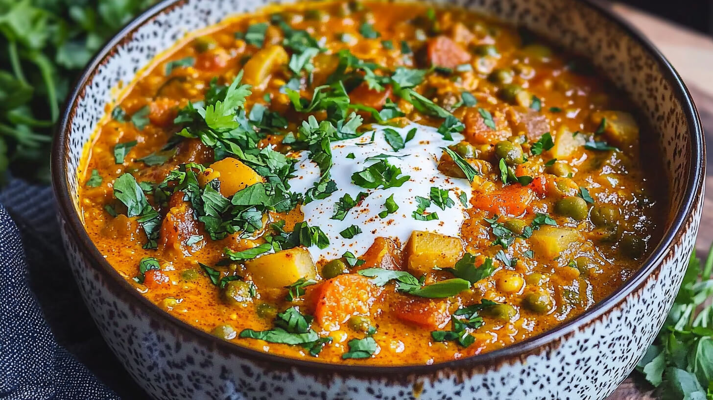 Eine Schüssel mit Curry
