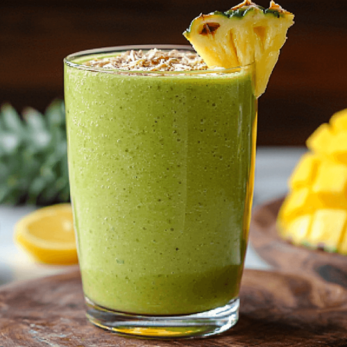 Ein Smoothie mit Avocade und Mango